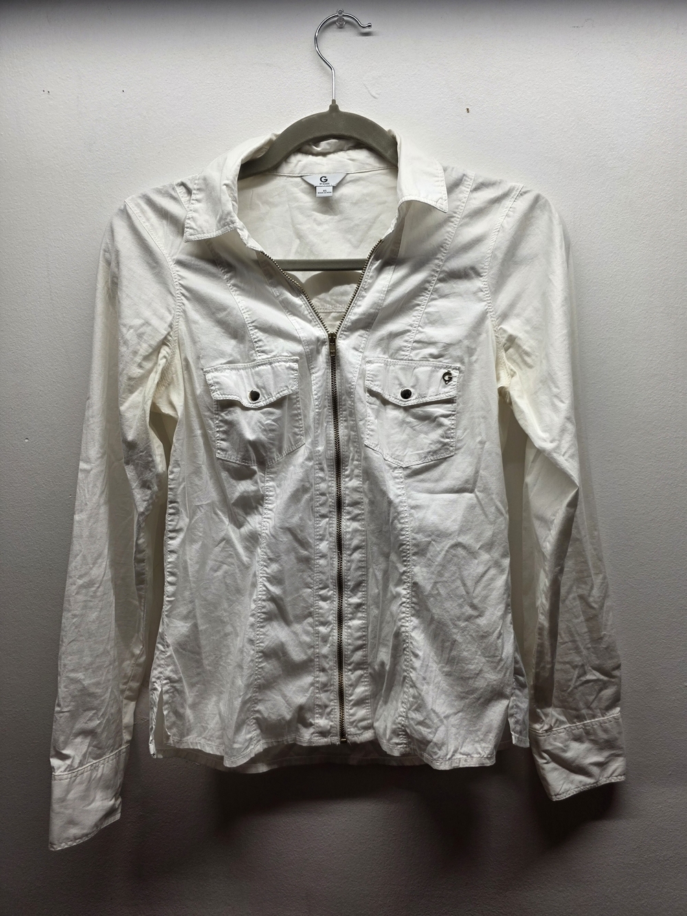 Guess Women's Full Zip Long Sleeve Top
